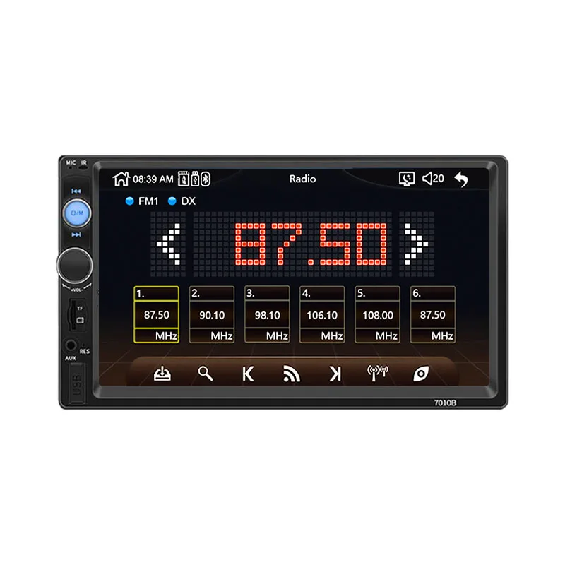7inch auto electronic mp5 capacitive touch screen car monitor mp3 radio player build-in gps car-play