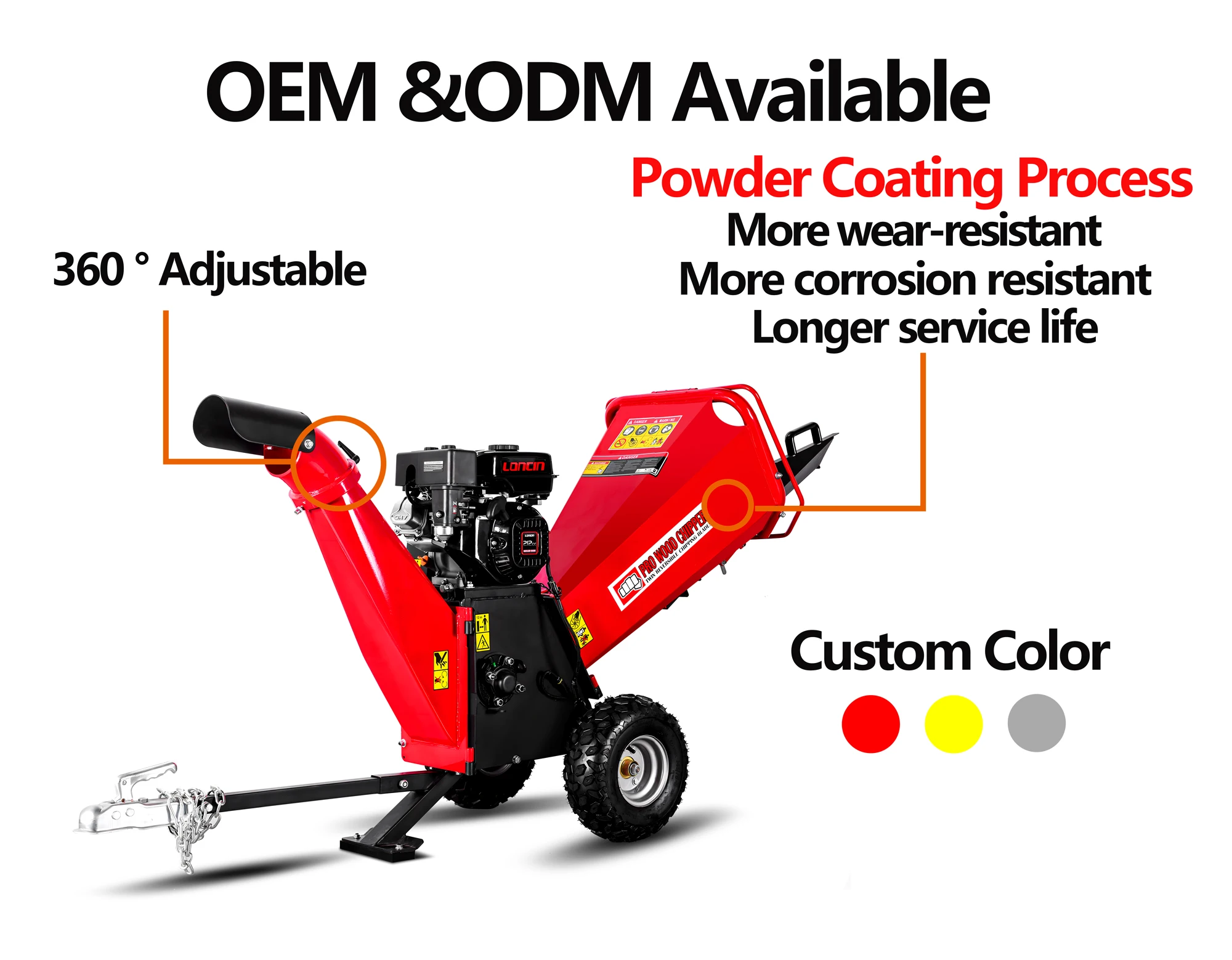 Top Quality and Competitive Price  DR-GS-350H Wood Chipper Shredder CE Certificate  wood chipper shredder