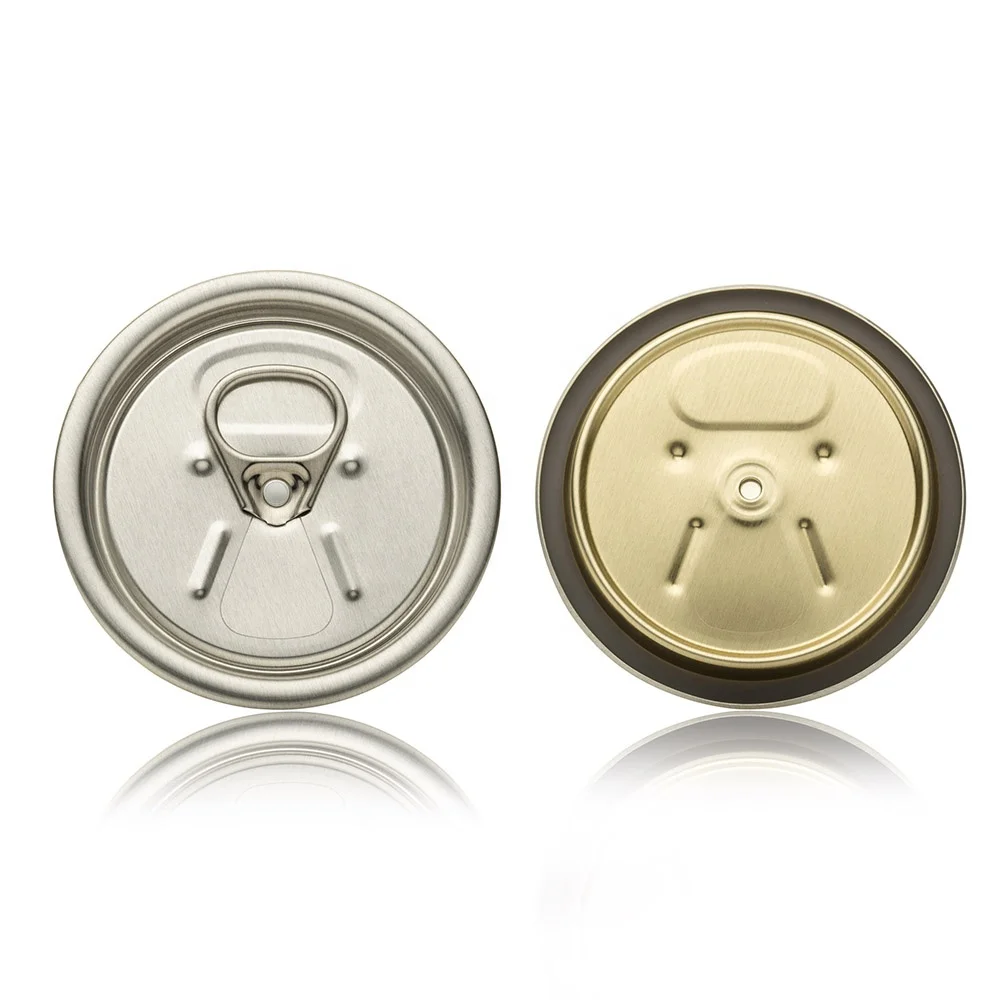 Customilzed Round Tinplate Ring Easy Open End Can Metal EOE Lid Cover RPT SOT Full  open cans cover