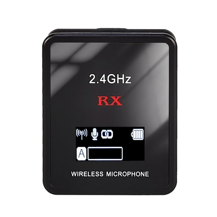 2.4G Wireless Lavalier Microphone System with Clip on Lapel mic for Vlogging YouTube go wirelessly on Camera Phone Tablet