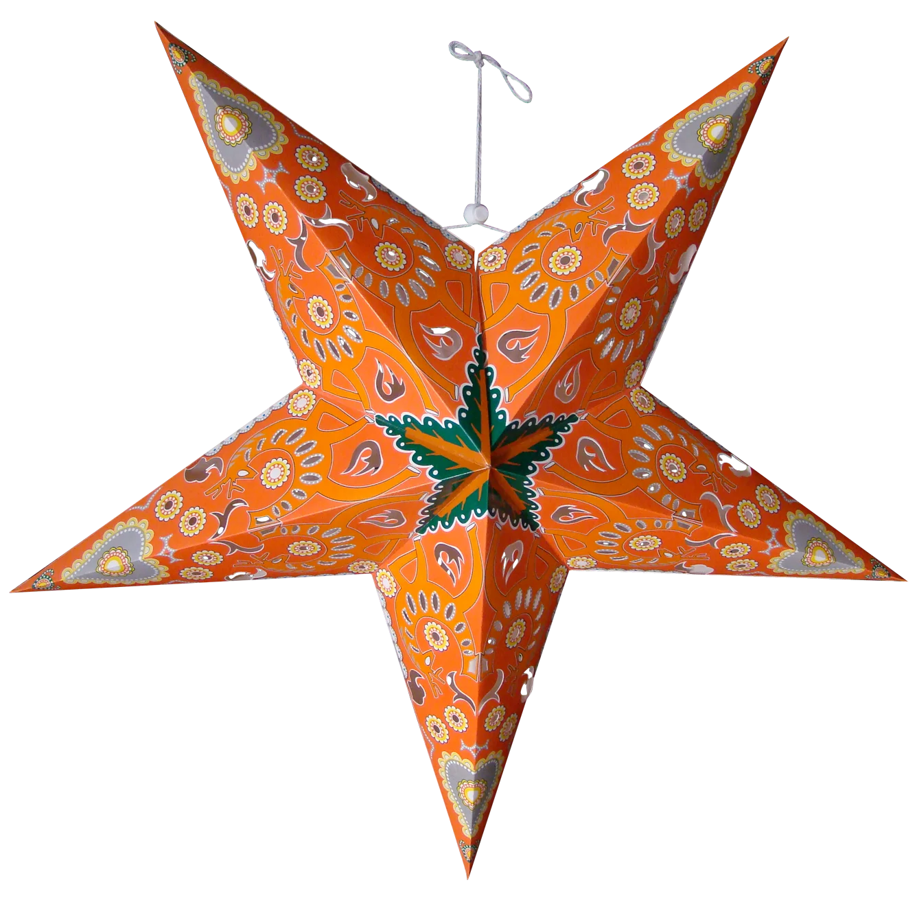 
Fiesta color print decor star paper light 