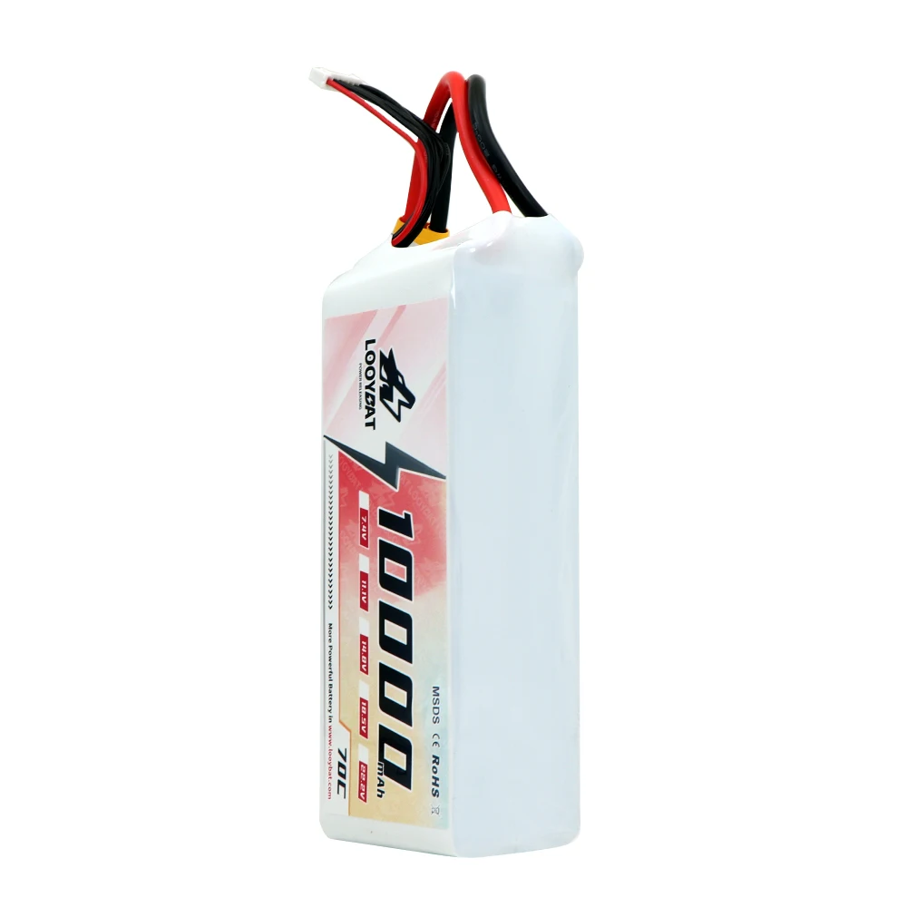 OEM ODM Support 2S 6S 10000mAh lipo battery 22.2V 60C with PCB and JST connector Lipo Li-ion Pack UAV Drone Batteries