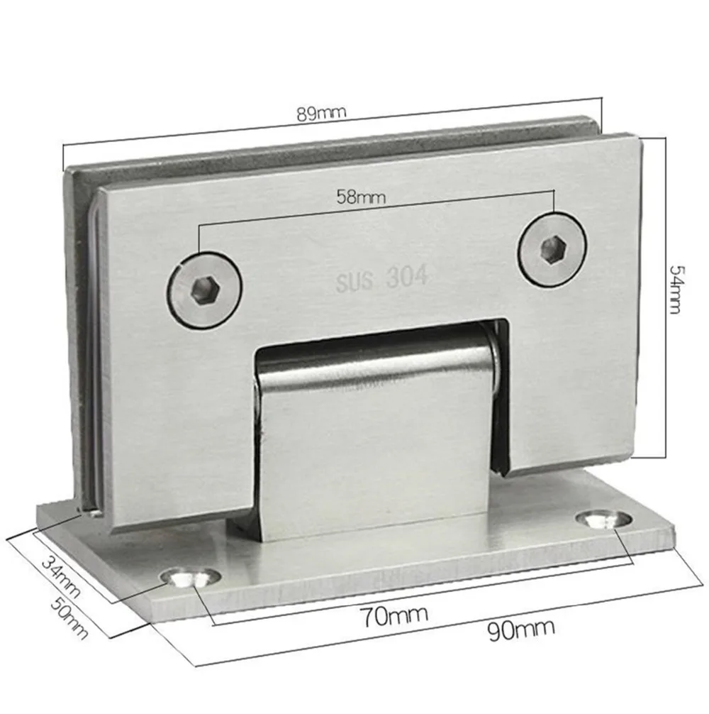 Factory price 180 degree glass to glass shower hinge glass hinge for bathroom