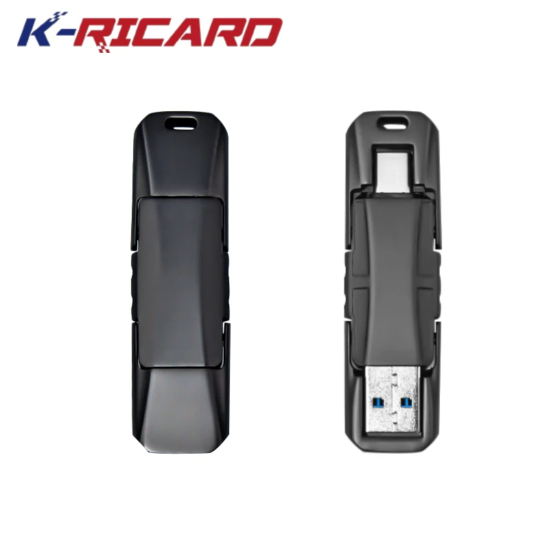 High Quality 2 in 1 USB Flash Drives Metal Usb 3.0 Stick Pen Drive OTG Pendrive 8 16 Gb 16gb 32gb 64gb 128gb