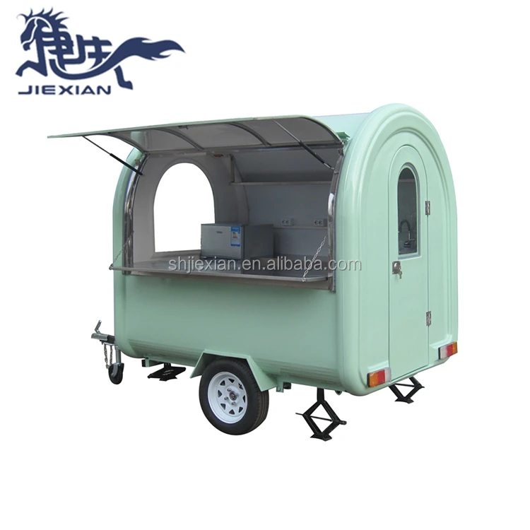JX-FR220B Hot sale kitchen street food crepe trailer food truck vintage round food trailer