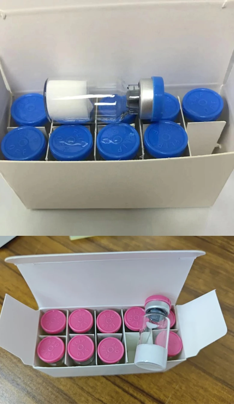Wholesale Peptide Manufacturing Double Strong Self Tanner Tan Peptide Powder Yellow Tops Tanning Vials for Darker Body