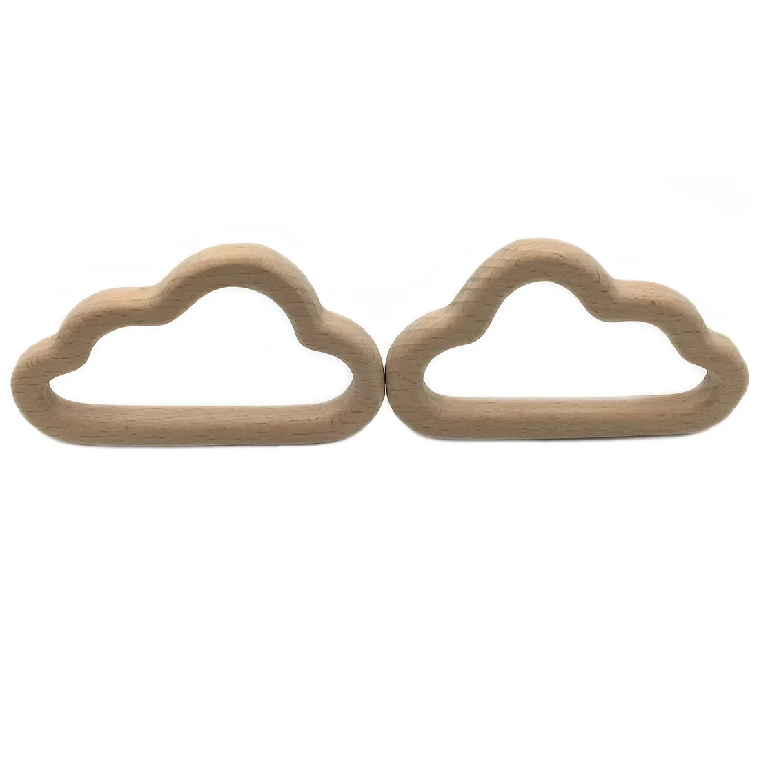 Cloud WoodenTeether Wholesale 100% Organic Beech Wood baby teething Soft Toy