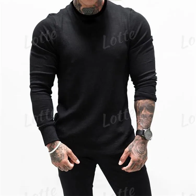 Factory Custom Made Mens Long Sleeve Fitness Shirt Long Sleeve Shirts Men Long Sleeve Athletic Wear T Shirt For Men