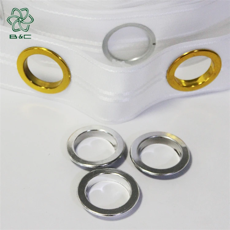 Eyelet Curtain Rings Living Room Decoration Eyelet Curtains Ready PE Plastic Single Factory Direct Supply Custom Length Size