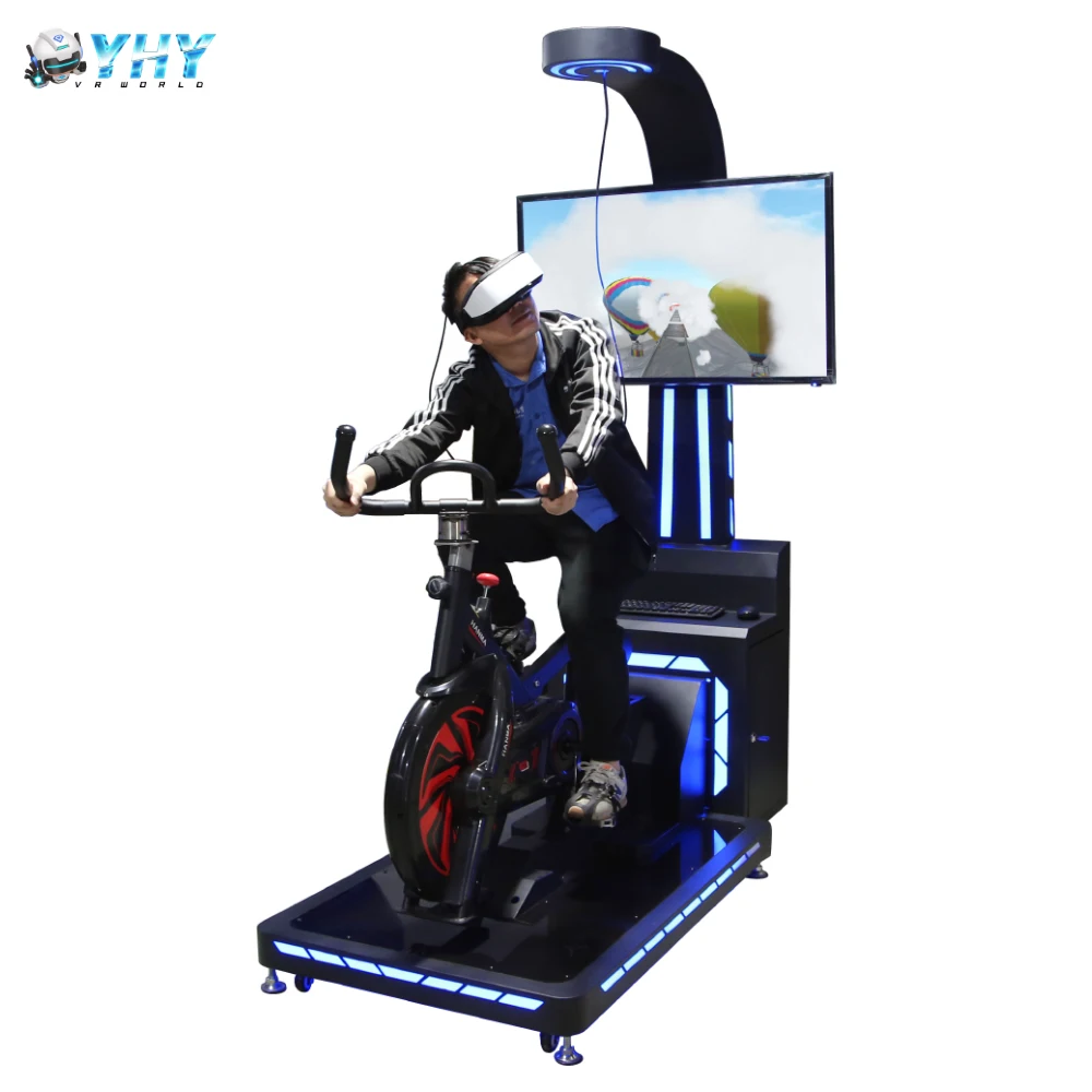 Source Factory 42' Screen Live Sport Vr Bike Amusement Ride 9D Virtual Reality Simulator