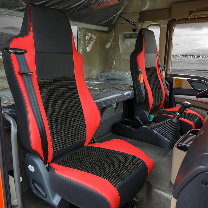 Customized universal Luxury style Dump truck tracto Truck Seat Covers For Scania Volvo FH  Daf  Mercedes Actros Sitrak 2012 2015