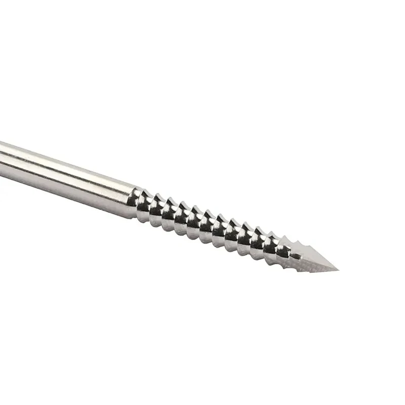 End Thread Pin K Wire kirschner Stainless steel Veterinary Orthopedic Instruments length 250mm