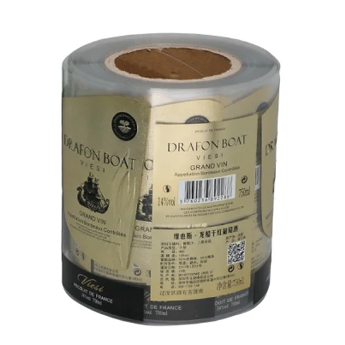 Manufactory Wholesale Custom Self Adhesive Sticker PET Material Label For Wine Bottle