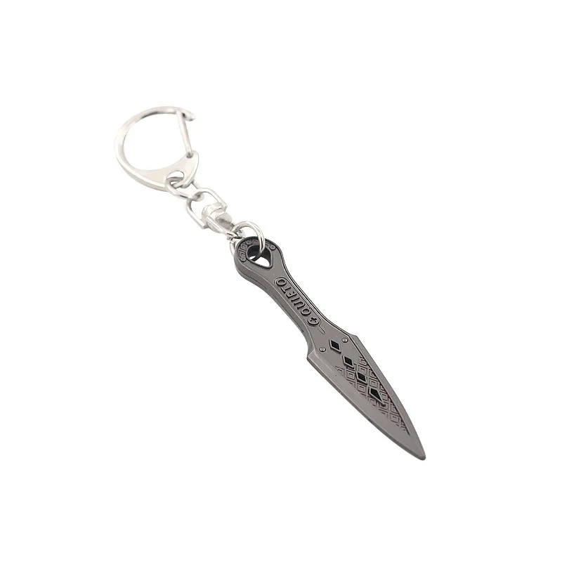Game Apex Legends Keychain Zinc Alloy Evil Spirit Dagger Weapon Knife Key Chain Car Vintage Keyring Women llaveros Jewelry New