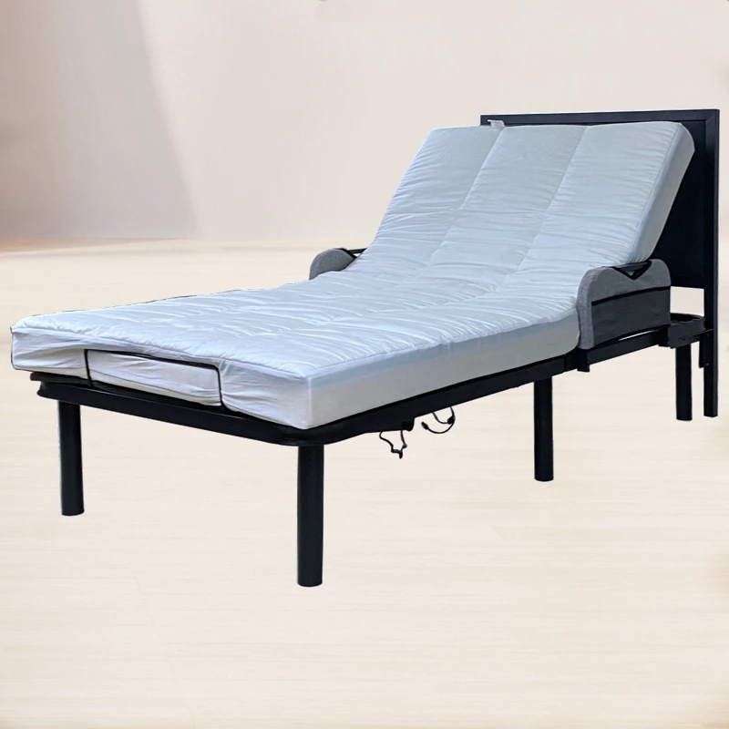 Conventional wireless double push folding electric bed rail frame bed side