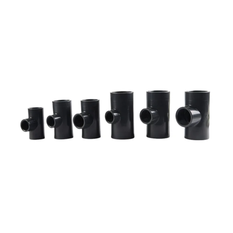 Professional China Factory Supplier 110*20mm Three Way Water Pipe Fittings CPVC Plastic PVC Reducing Tee