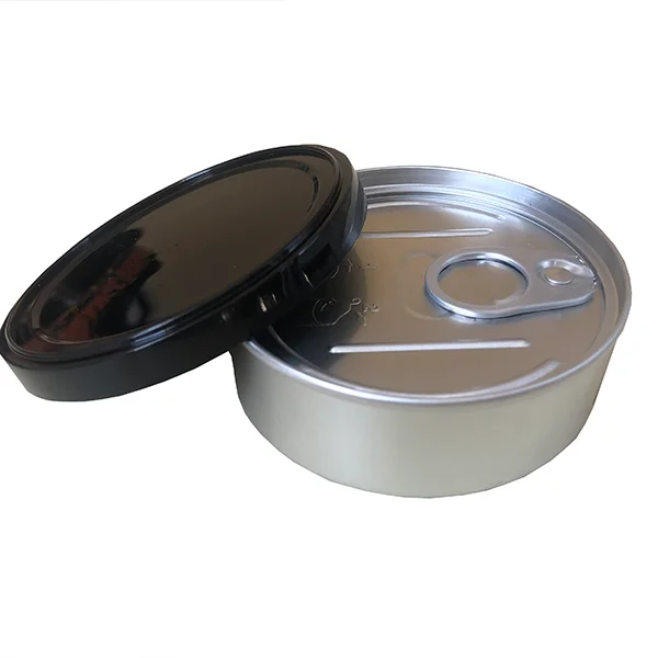 2023 Hot sale pressitin tin 3.5gram Pressitin Self Seal Tuna Tin Cans with Lids Packaging Tin Cans