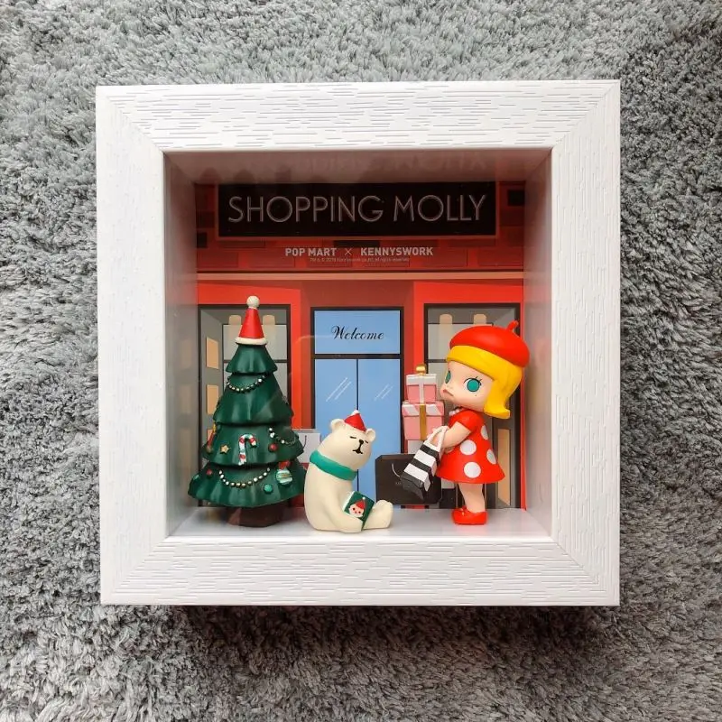 Environmental plastic frame craft 3d Box Frames Custom Hollow 5CM Plastic Photo Frame