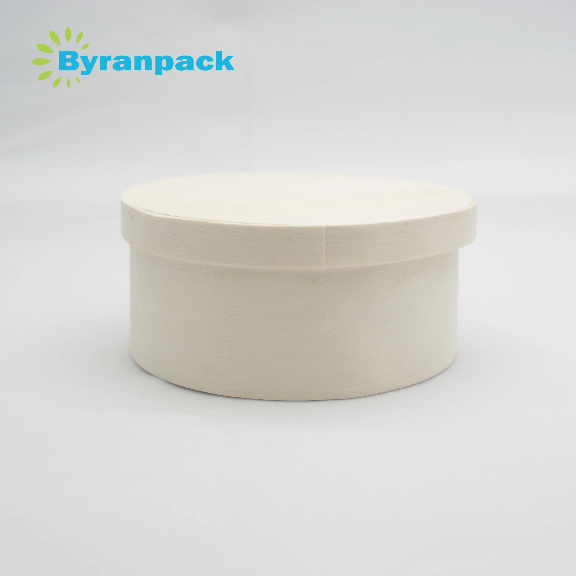 Eco friendly baking boxes wooden round cake veneer cheese box