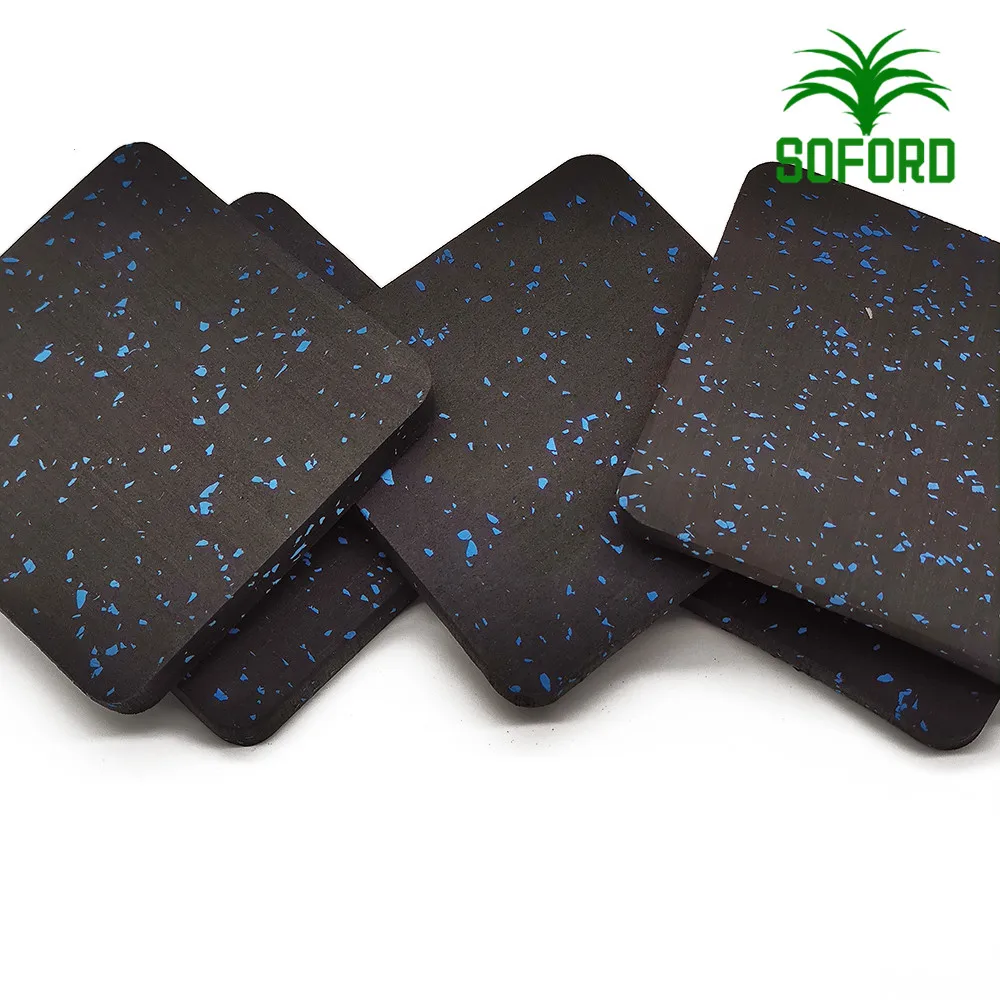 Cheap Fireproof Shockproof Gym Mats Rubber Protective Flooring  Industrial Rubber Flooring