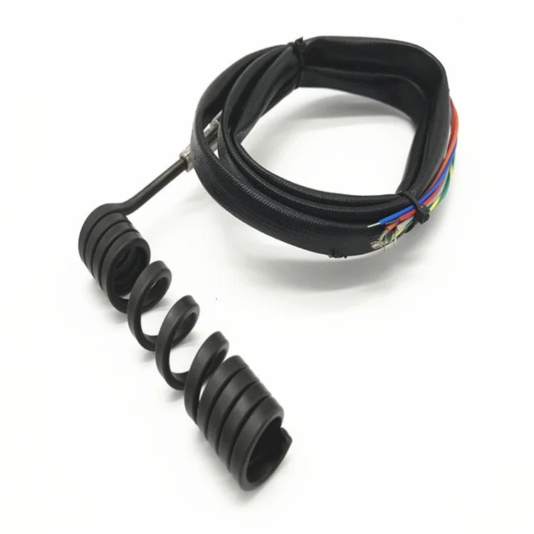 Hot runner brass pipe heater nozzle heater pressed with coil heater