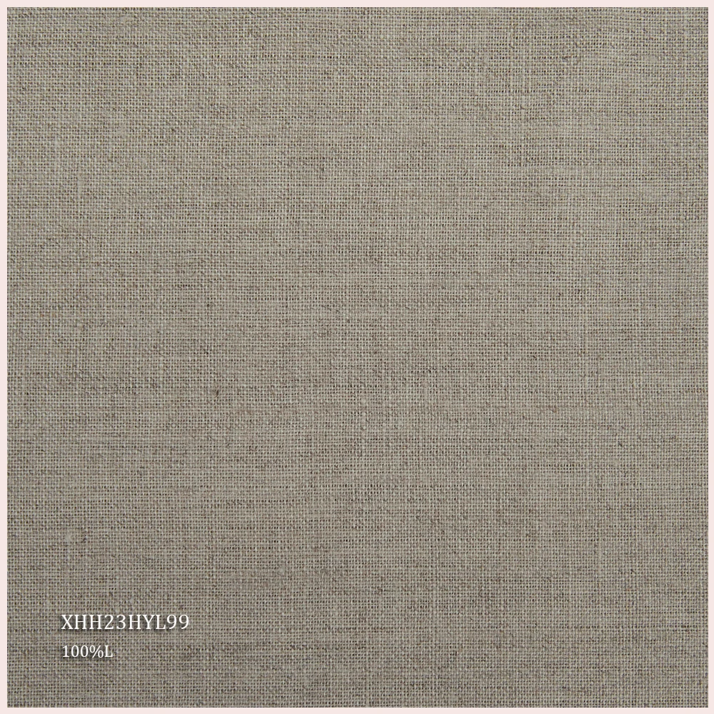 Best Selling 100% Plain Woven Solid Dyed Anti-Static Linen Fabric For Clothing