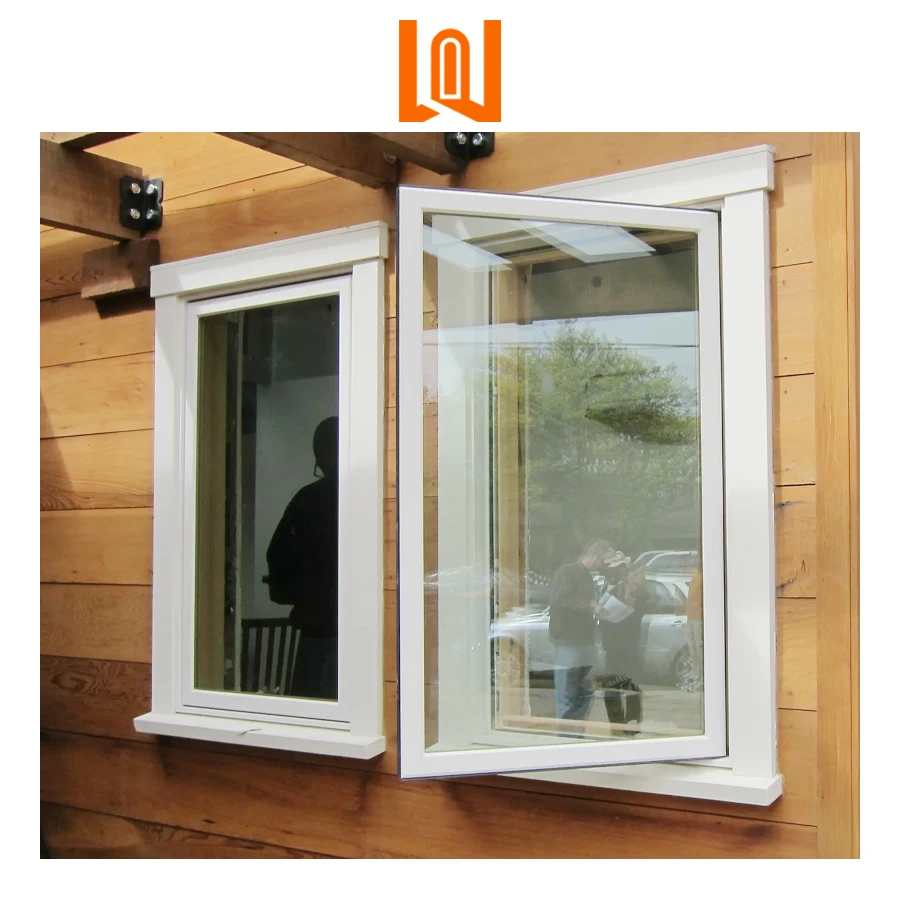WANJIA factory directly supply hurricane impactvinyl windows american style  upvc french window