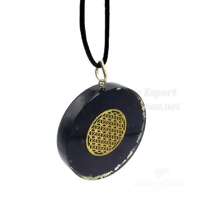 Shungite Orgonite Cho Ko Rei Symbol Pendant : Orgonite Shungite Pendants : Orgonite Orgone Pendant Wholesale : Shungite for Sale