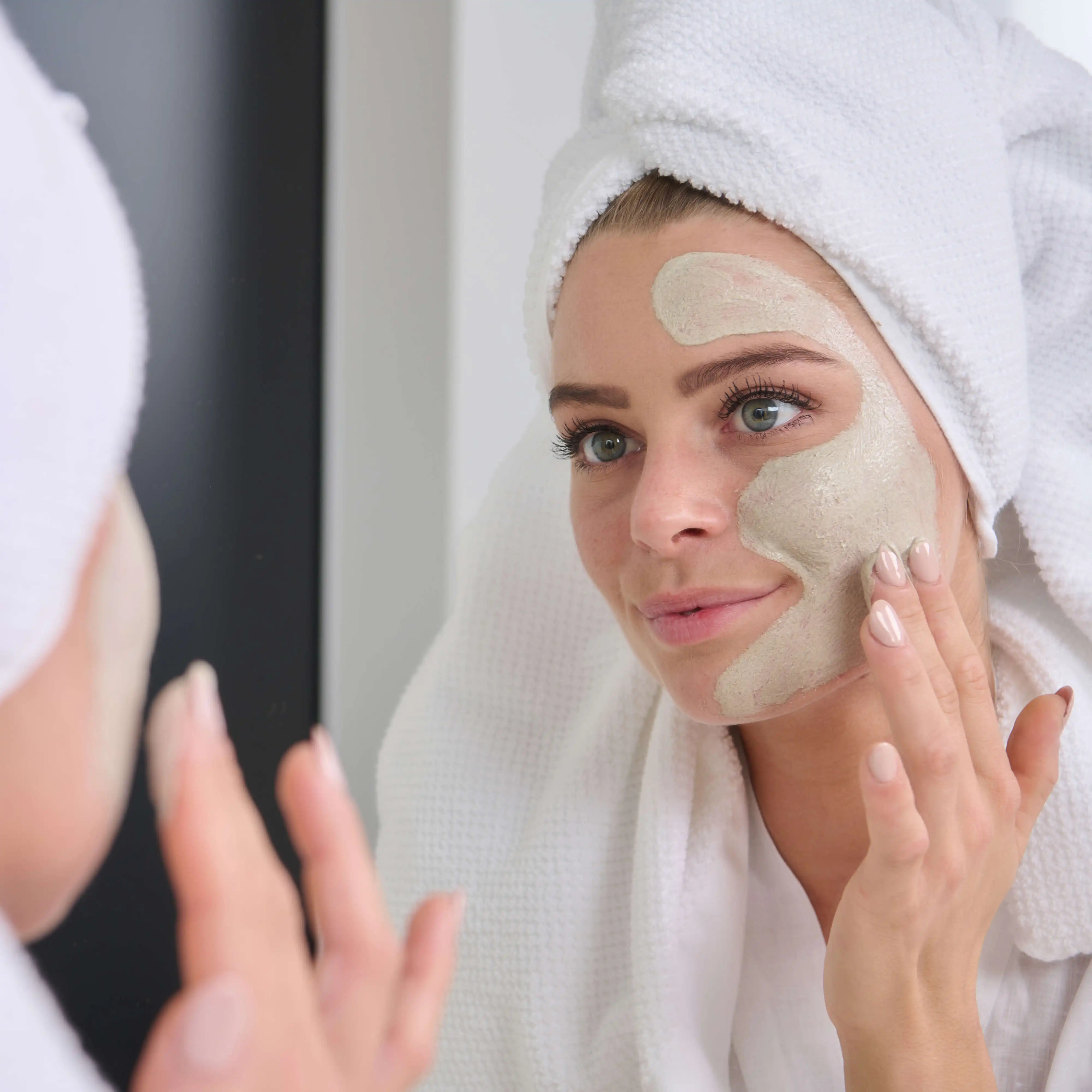 face deep pore cleansing mud clay Facial Mask 100ml. Deep cleanser Tea Tree Mask. Detox clay mask for women and men. OBM tube m