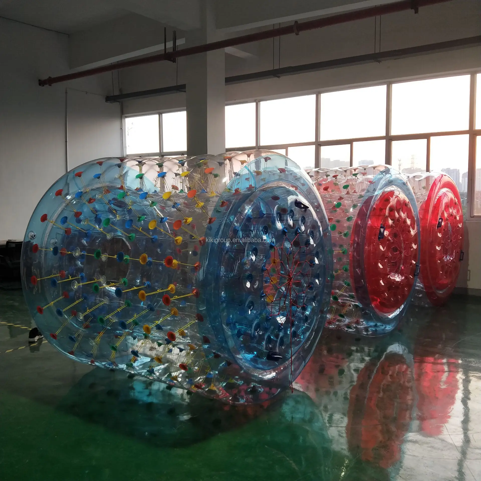 Durable 1.0mm PVC OEM Inflatable Hamster Roller Wheel Walking Roller Game Inflatable Roller Balls For Sale