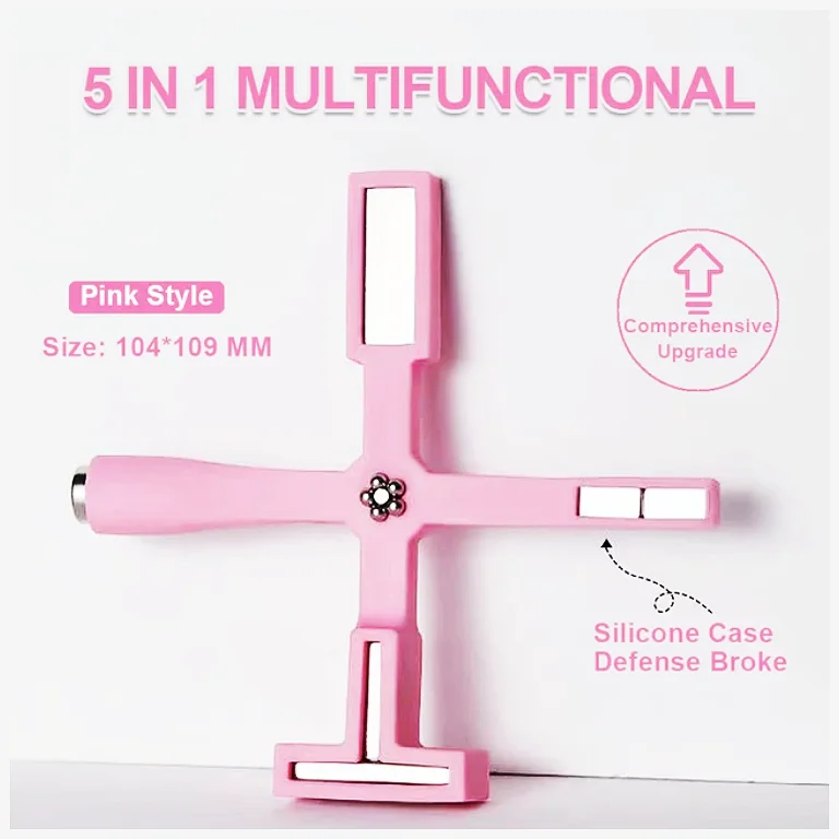 New 5 In 1 Cat Eye Nail Polish Magnet Set Black Pink High Quality Strong Cat Eye Magnet For Nail Art