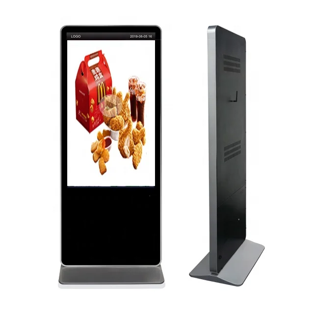 
Media Player Floor Stand Advertising Screen 65 Inch LCD Android Digital Signage Network Stand-alone Wifi Display 