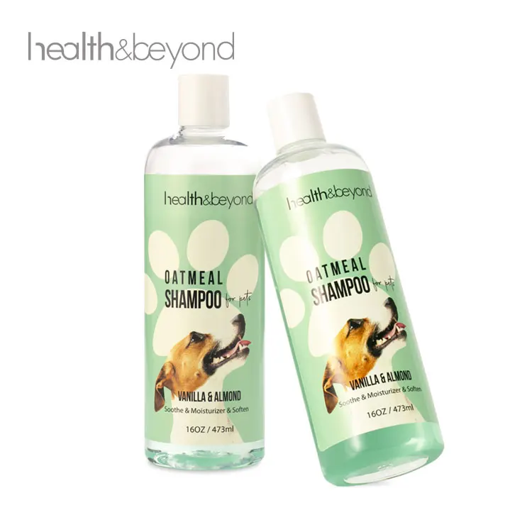 Private label organic Pet Natural Oatmeal Shampoo for dogs and Cats Soap Free With Oils And