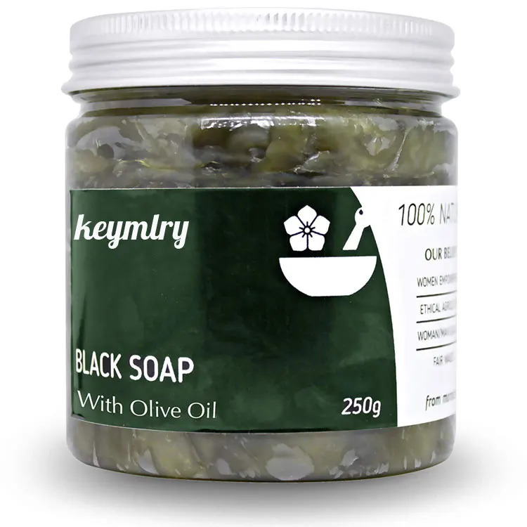 Wholesale private label Argan oil 100% natural African Moroccan Black Soap