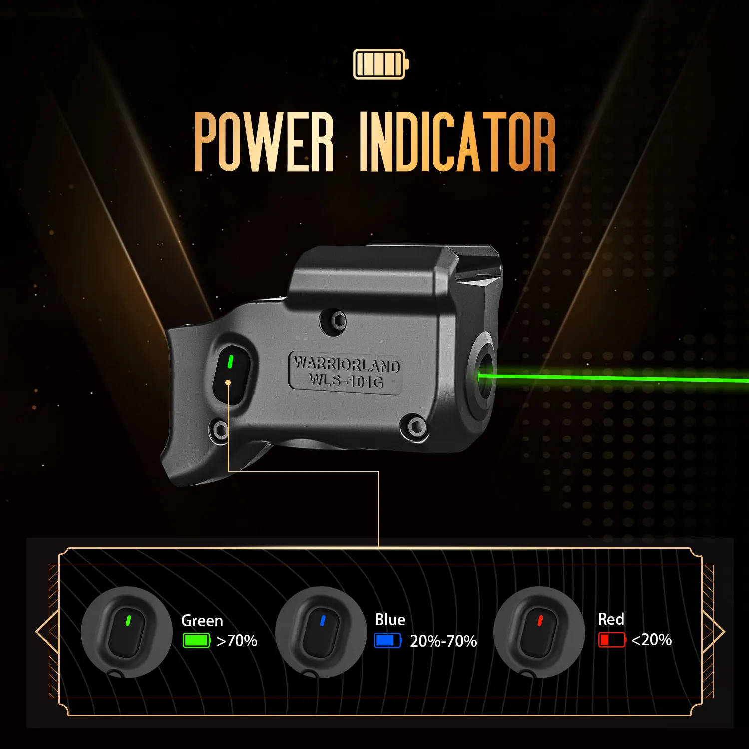 WARRIORLAND WLS-101G Green Laser Sight: Elevating Precision in Tactical Targeting