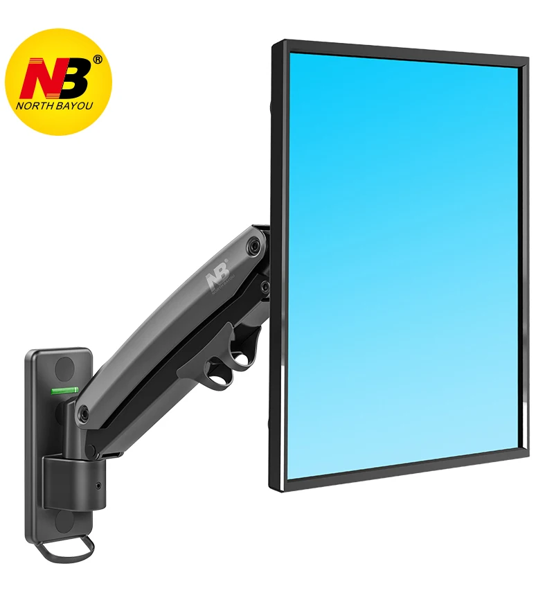 New NB F425  gas strut flexi Aluminum Full Motion 24-35 inch TV Wall Mount Bracket Gas Spring Arm Load 3-12kgs
