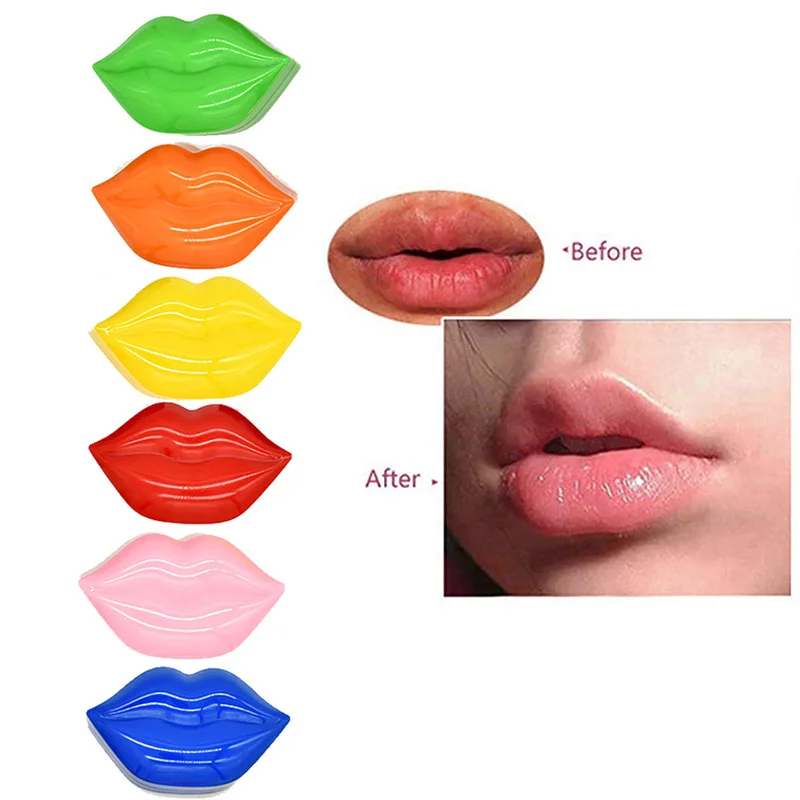 20Pcs Colorful Moisturizing Lip Mask  DROP SHIPPING  Sleep Mask Reduces Lip Lines and Restores Moisture Plump Dry Lips Care