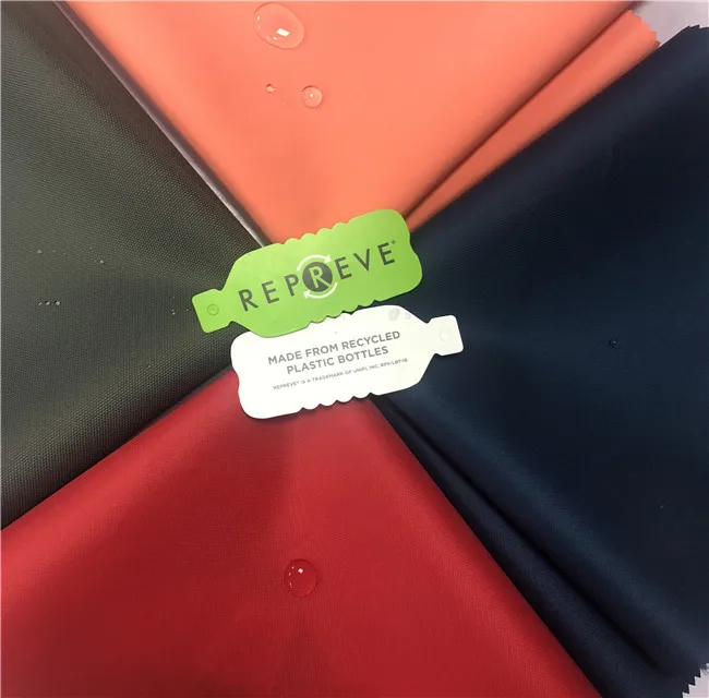 Factory direct sales RPET recycled environmental protection 190T polyester taffeta fabric bag lining handbag fabric