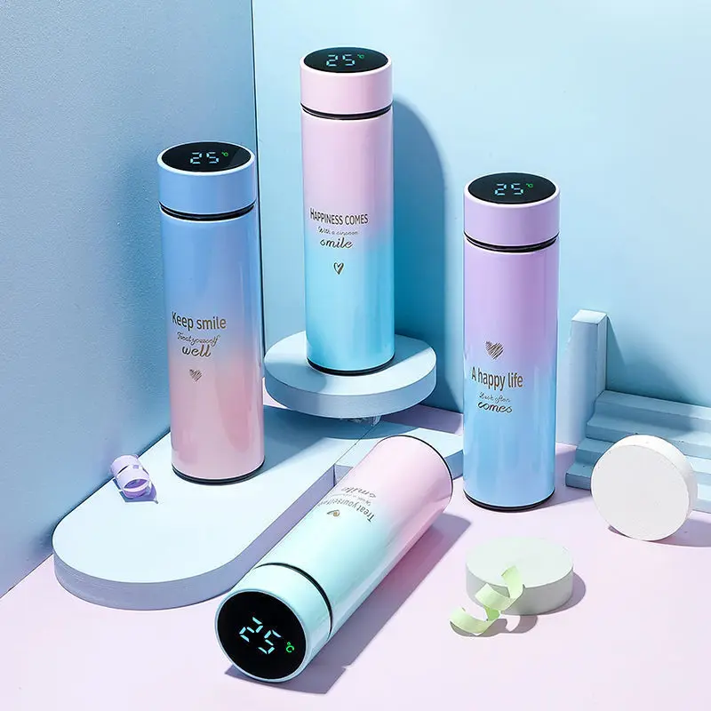 Smart Temperature-Controlled Stainless Steel Vacuum Coffee Cup Mug Hydro Insulated Flask BPA Free Leak Sweet Proof Water Bottle