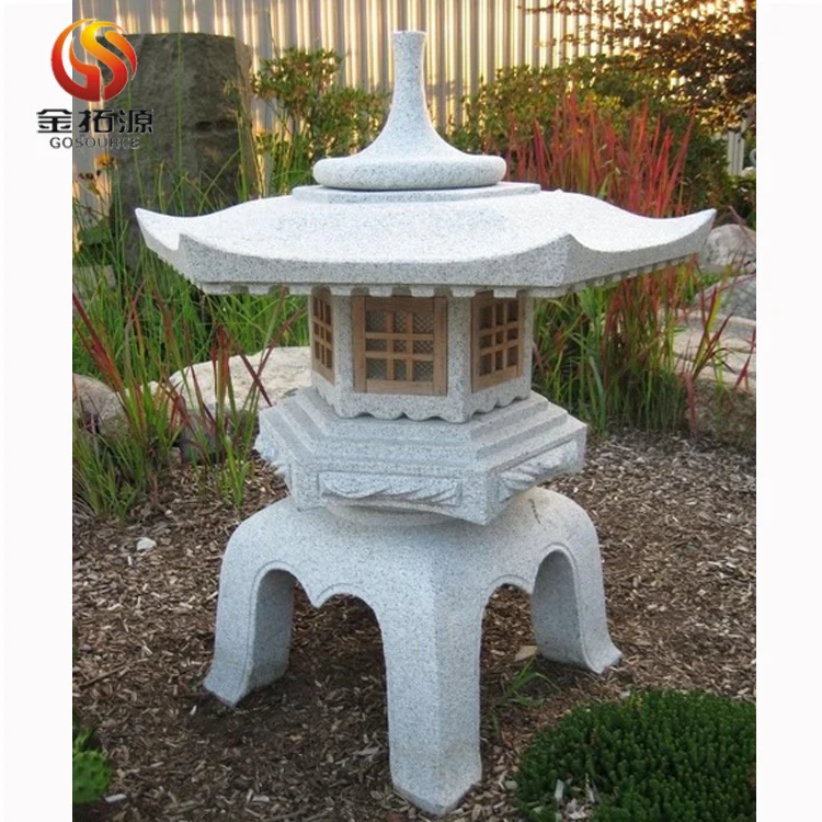Garden Stone Japanese Wood Windows Yukimi Lantern