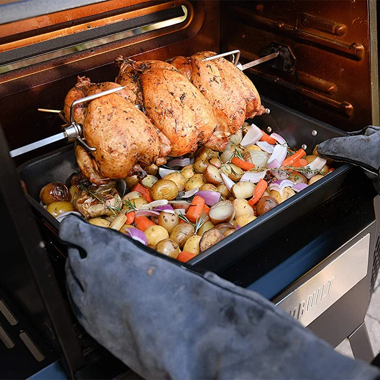 Hot Selling Bbq Tools Rotisserie Kit Universal Heavy Duty Roasters With Motor