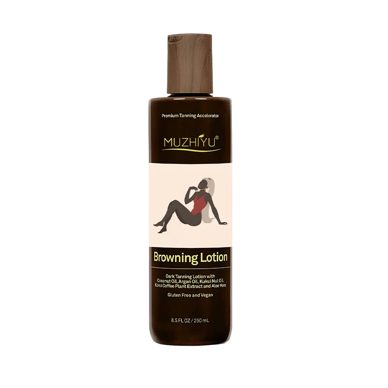 OEM Natural Shimmering Oil Dark Tanning Oil Brown Tanner sun oil tanning facial tanner tanning