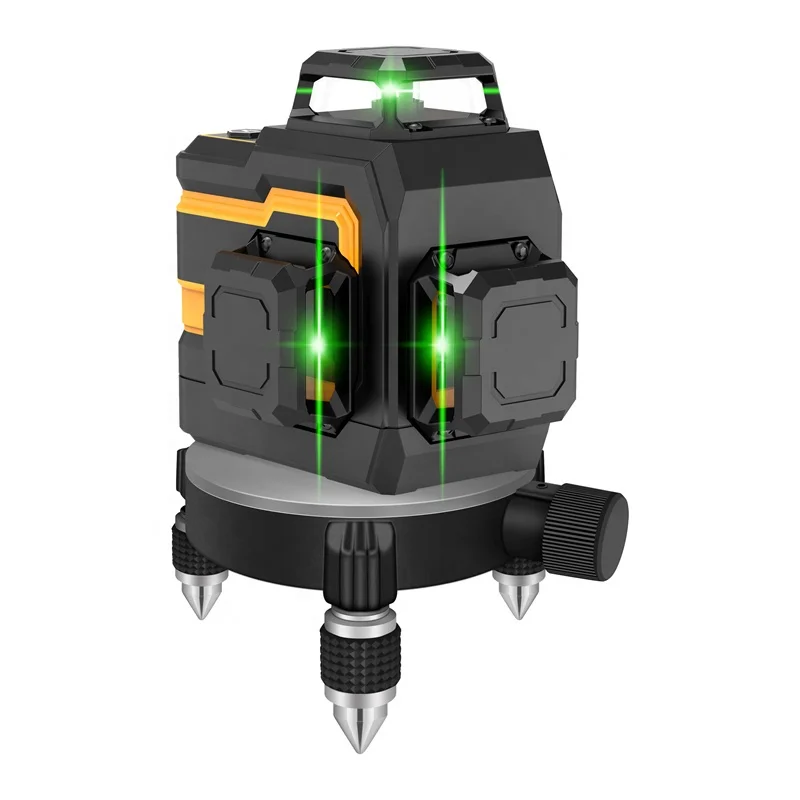 12 Lines Rechargeable Battery Laser Level Self Leveling Green Cross Line Laser Level for Construction Picture Hanging