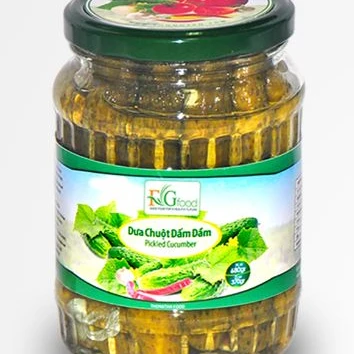 pickled baby cucumber harvest in Vietnam 2021 good for hair packed in high quality jars