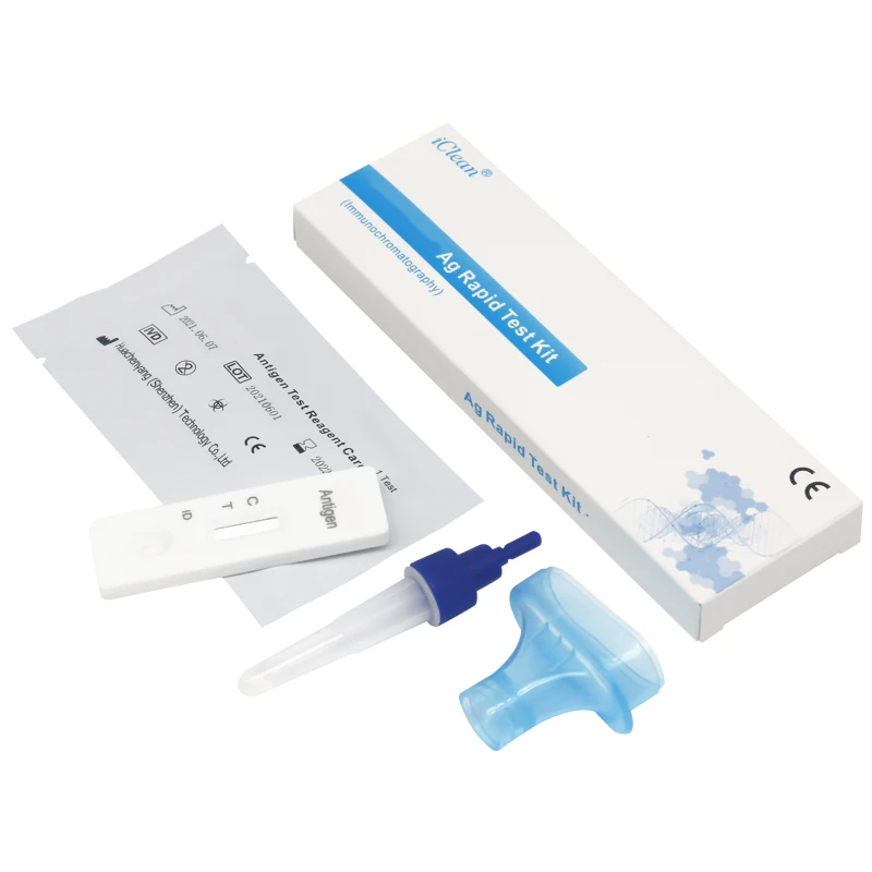 Iclean 25 Set/Box Home Pcr Antigen Rapid Selftest Manufacturers Antigent Test Kit Saliva