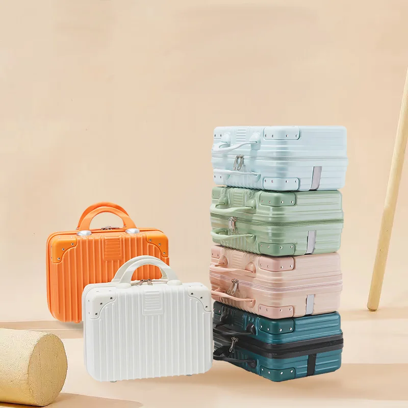 Customized Light Weight Promotional Gift 12 14 Inch Cosmetic Case Hand Carry Travel Mini Luggage Suitcase