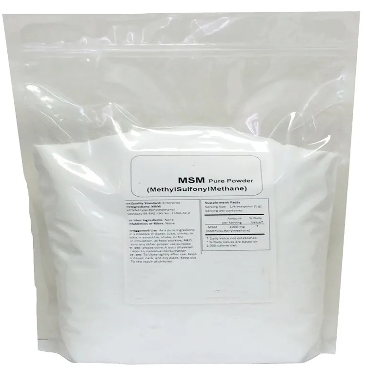 Bulk supplements Methyl Sulfonyl Methane MSM  CAS 67-71-0   Methyl Sulfonyl Methane Powder  USP
