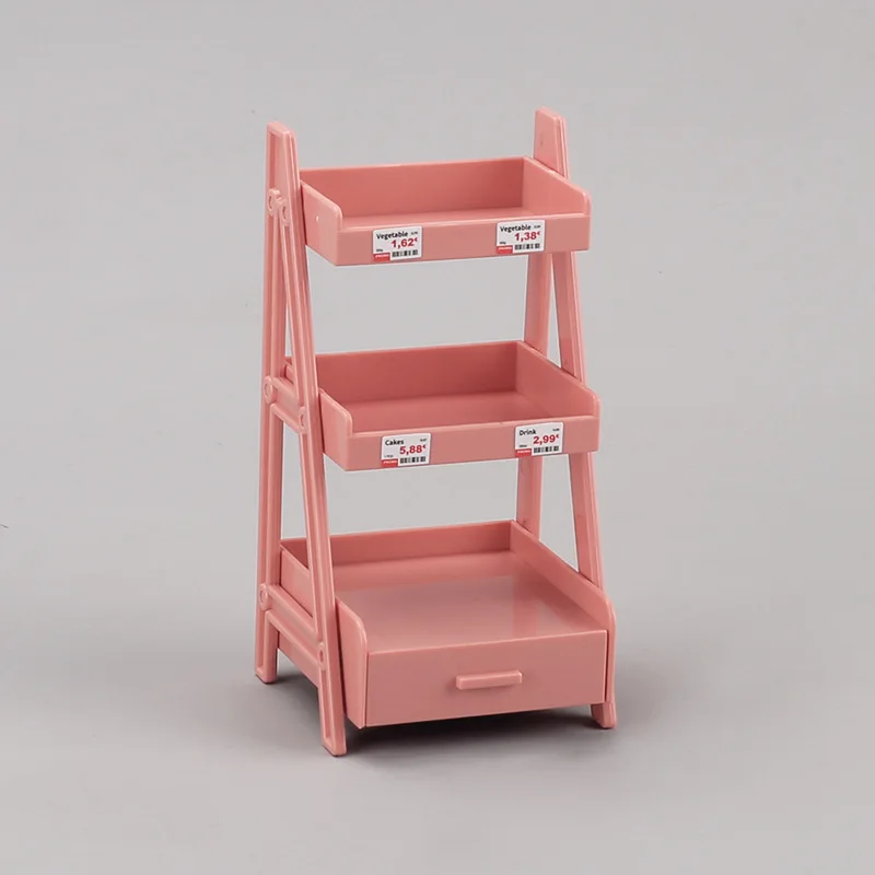 Miniature Flower Stand Shelves Small Model Dollhouse Diy Simulation Furniture