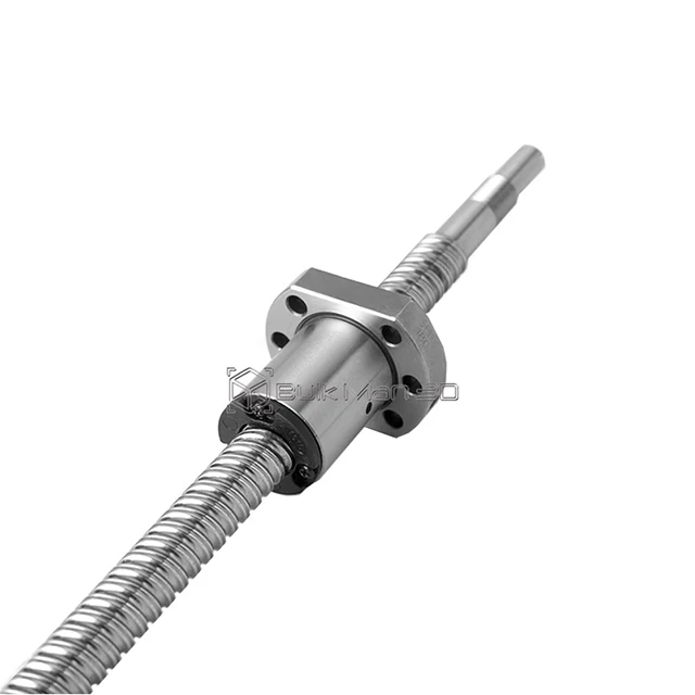 SFS1210 Ball Screw High Speed Quiet Transmission 1000~1561mm C7 Roller Ballscrew With Single Ball Nut