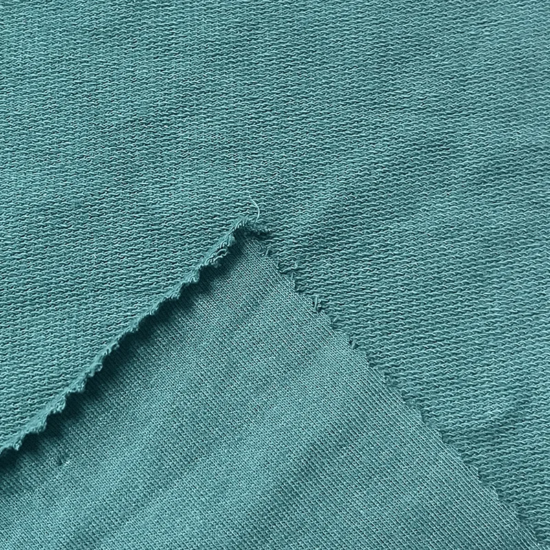 Premium 230gsm 100% Cotton Gradient Jacquard Towelling Acid Washed Effect Antibacterial Cotton French Terry Fabric